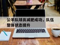 开云体育网页版-公羊队球员减肥成功，队伍整体状态提升的简单介绍